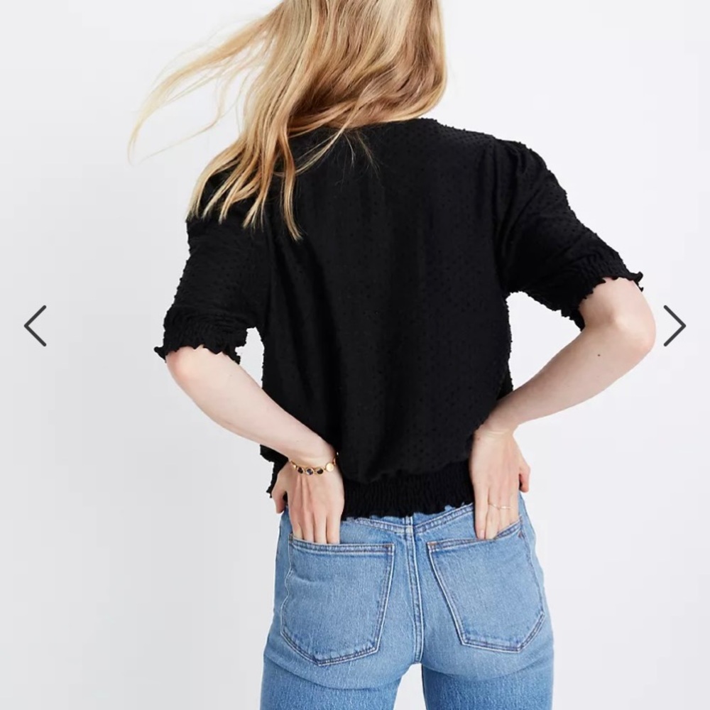 Madewell Texture & Thread Clipdot Crossover Top - image 3
